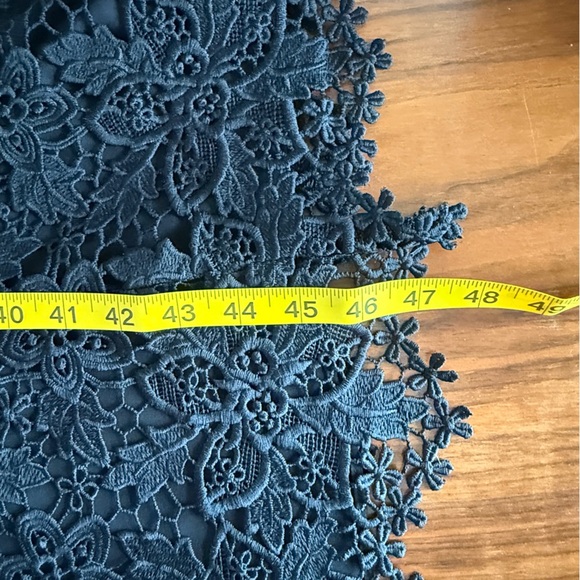 REISS Black Barbara Lace Midi Dress Size 4 - Picture 15 of 15